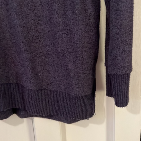 Potter’s Pot Heather Navy Blue Long Sleeve Sweater Material Shirt — Size: M - Picture 4 of 6